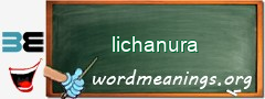 WordMeaning blackboard for lichanura